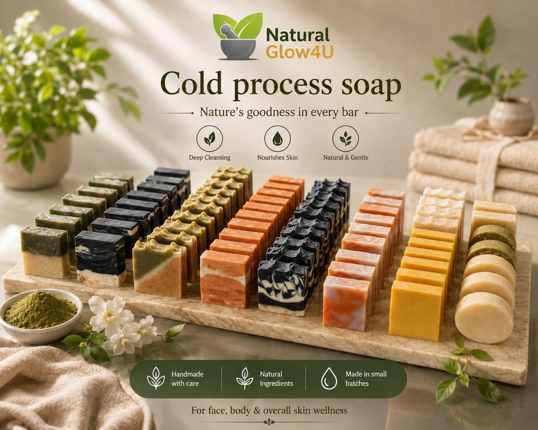 NaturalGlow4U cold process soap collection