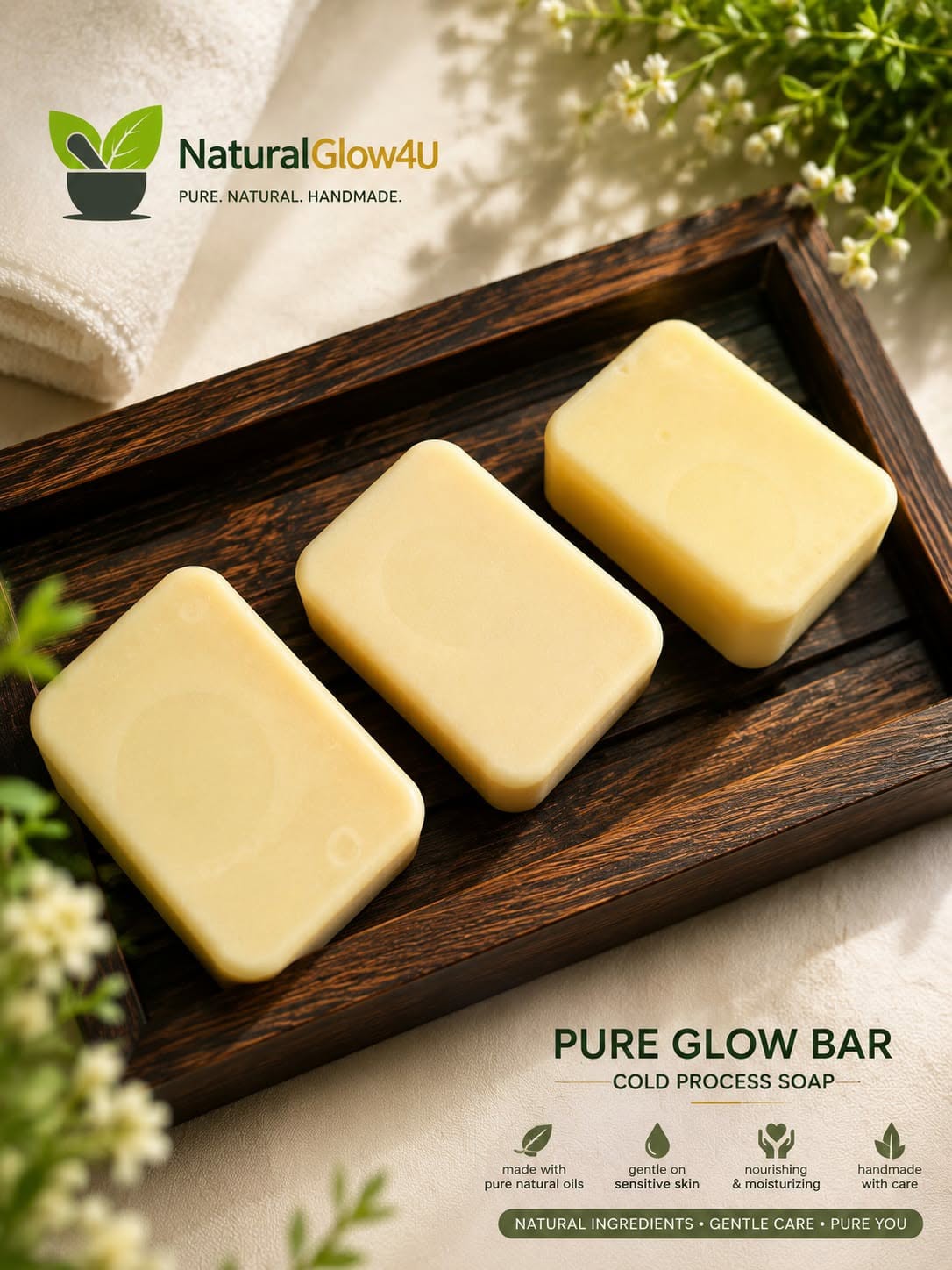 Pure Glow Bar handmade soap Bangladesh
