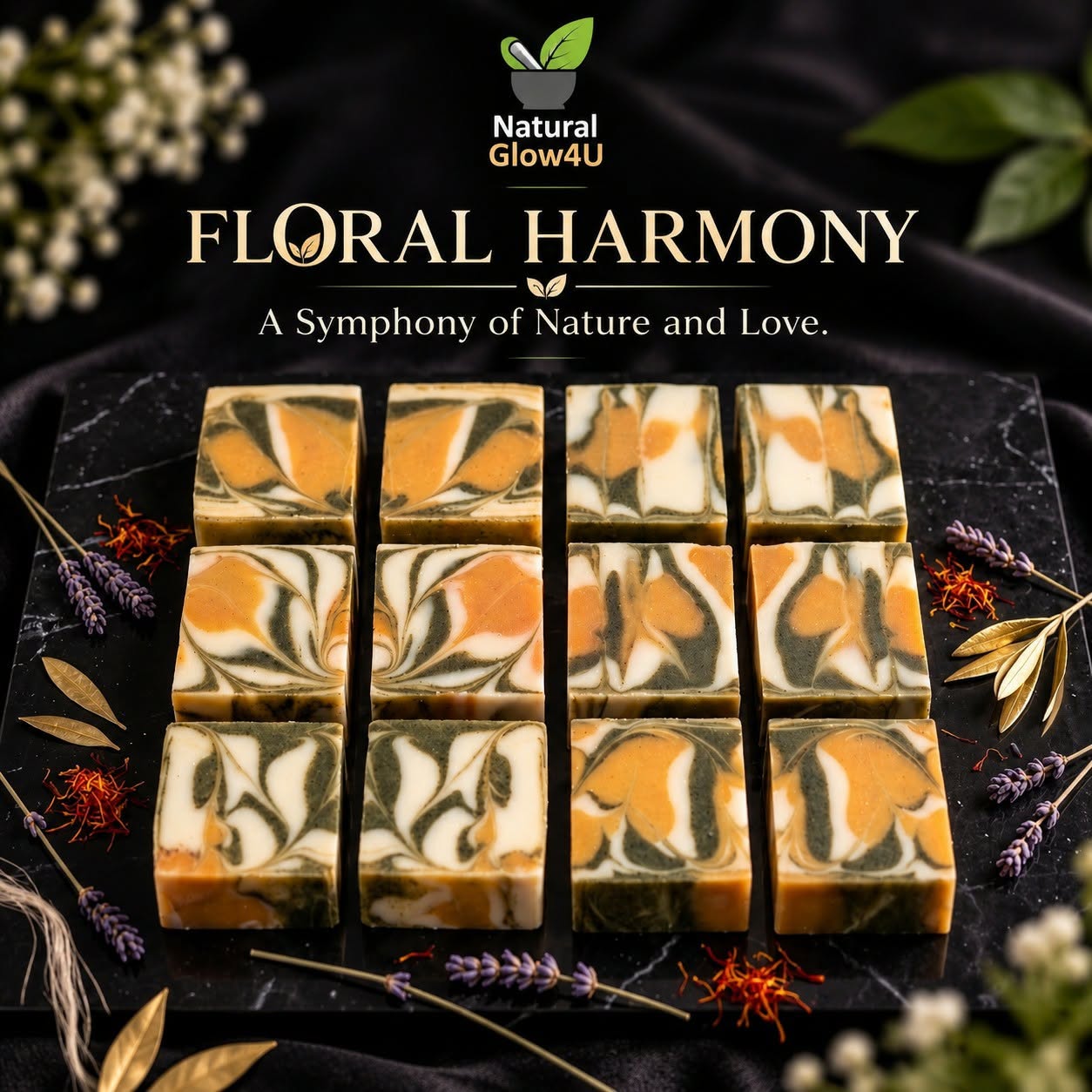 Floral Harmony handmade soap Bangladesh